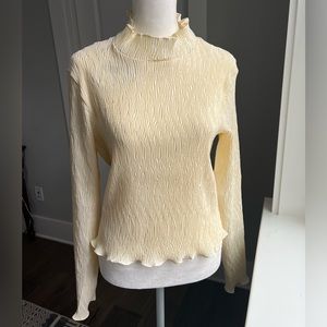Plisse And Thank You Top in Ivory by Princess Polly. Brand new with tags.